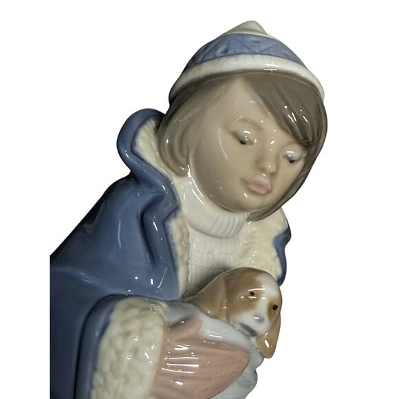 LLADRO‎ Friday’s Child Figurine Retired #6019 Boy Puppies Dogs 1993 Nino Viernes - Picture 11 of 16